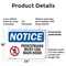 Signmission Pedestrians Must Use Main Door OSHA Notice Sign, Plastic, 24in W x 18in L, 2PK OS-2PACK-NS-P-1824-L-17163 - alternate 2